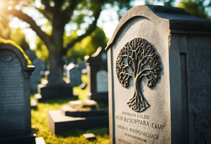 plaque funeraire arbre de vie