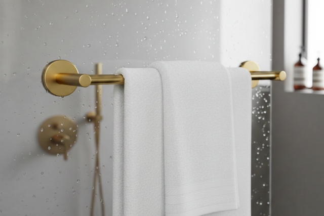 porte-serviette doré