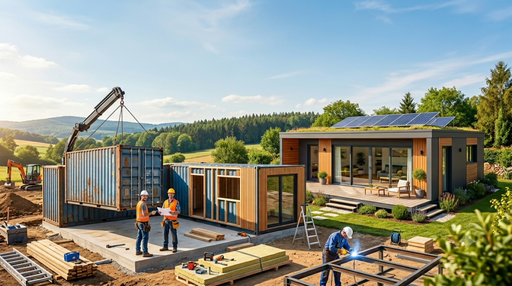 plan maison container